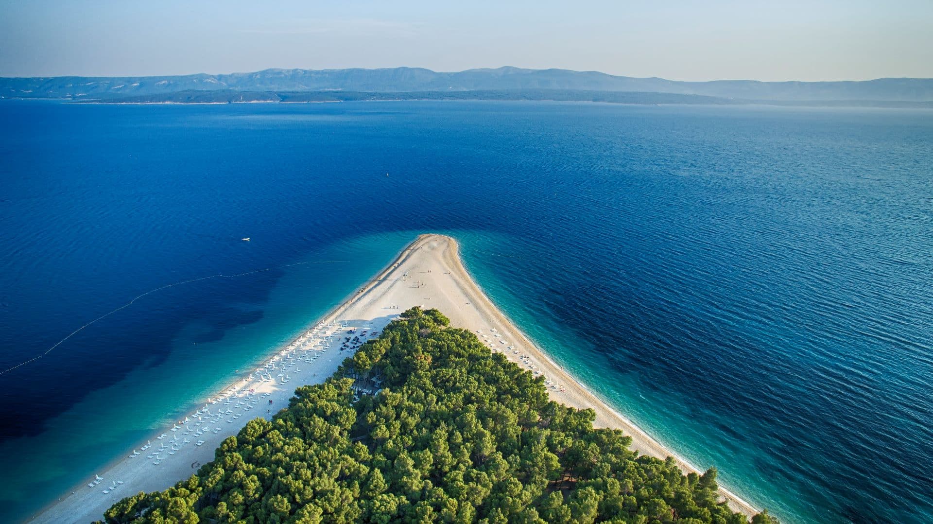 Bol beach Zlatni rat, Brač island