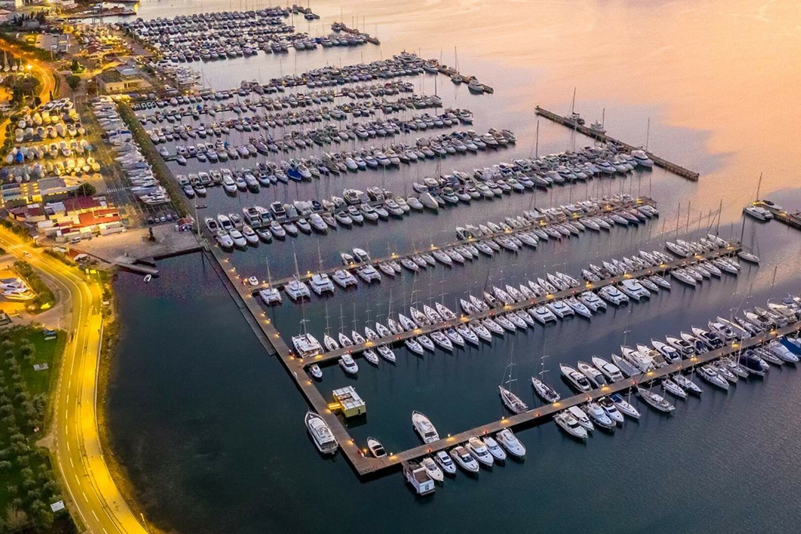 Marina Punat aerial photo