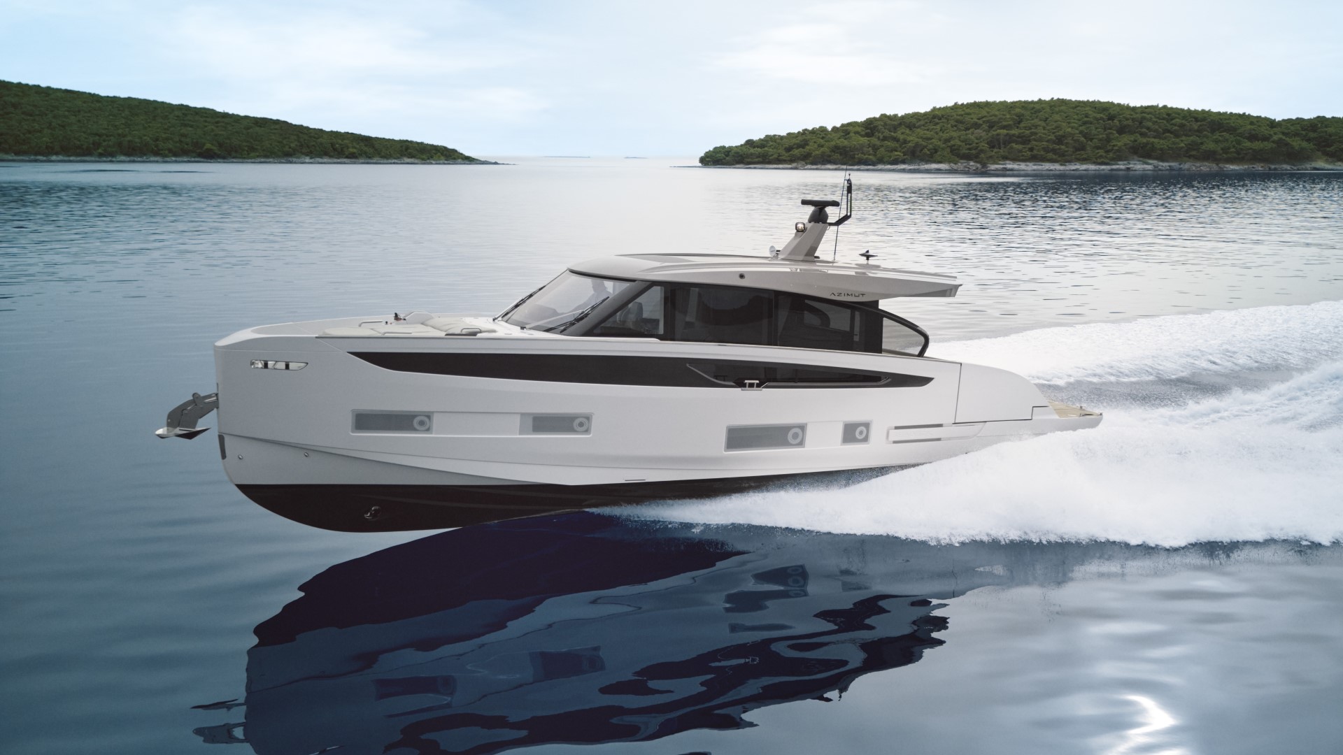 Azimut Seadeck 6 running