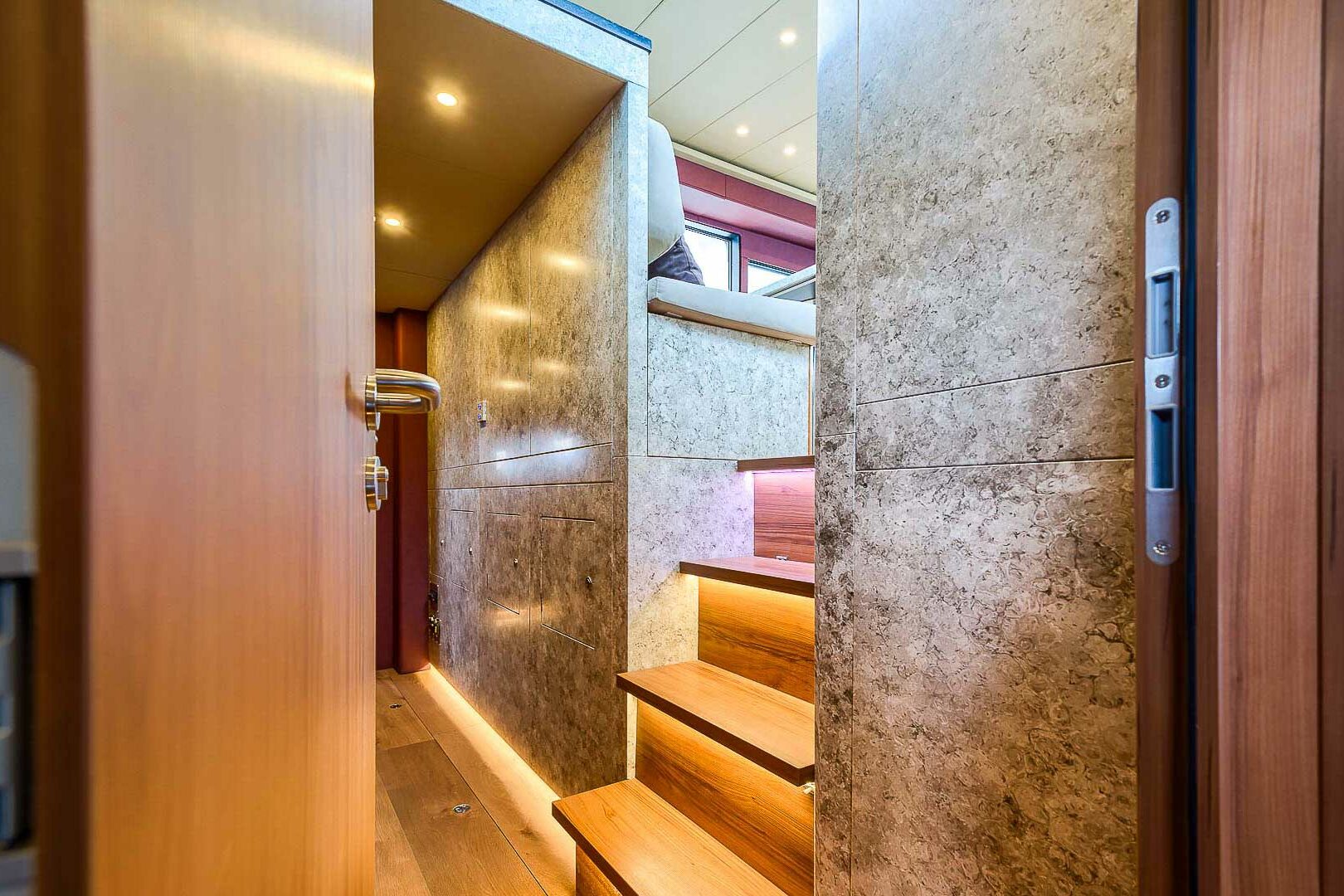 Luna 49 cabin entrance