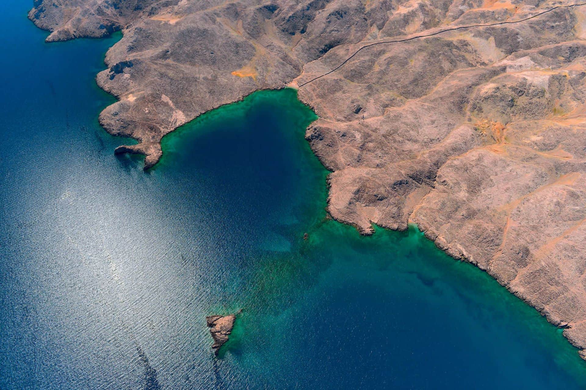 Island of Pag aerial view