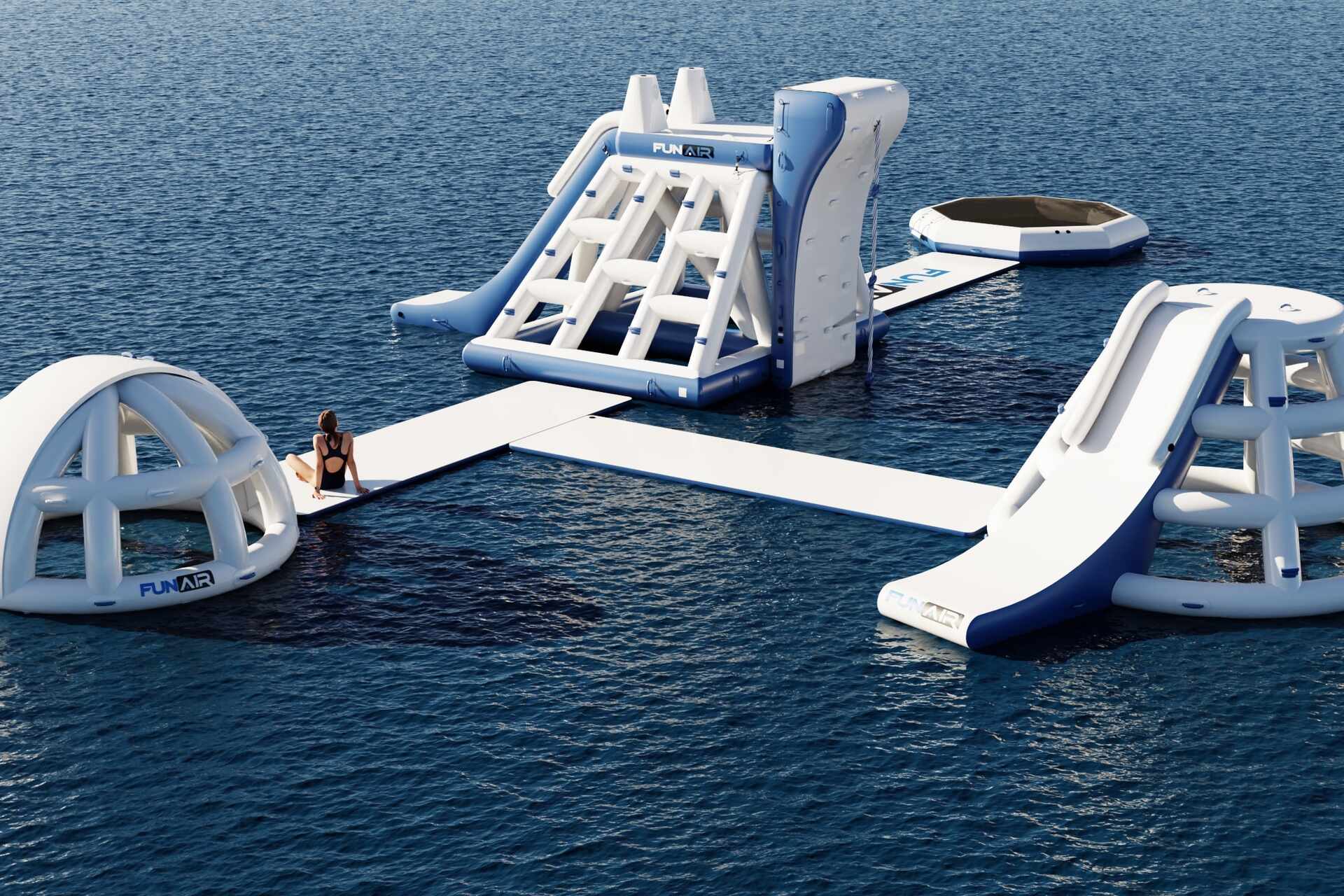 Water park, water toys for yachts