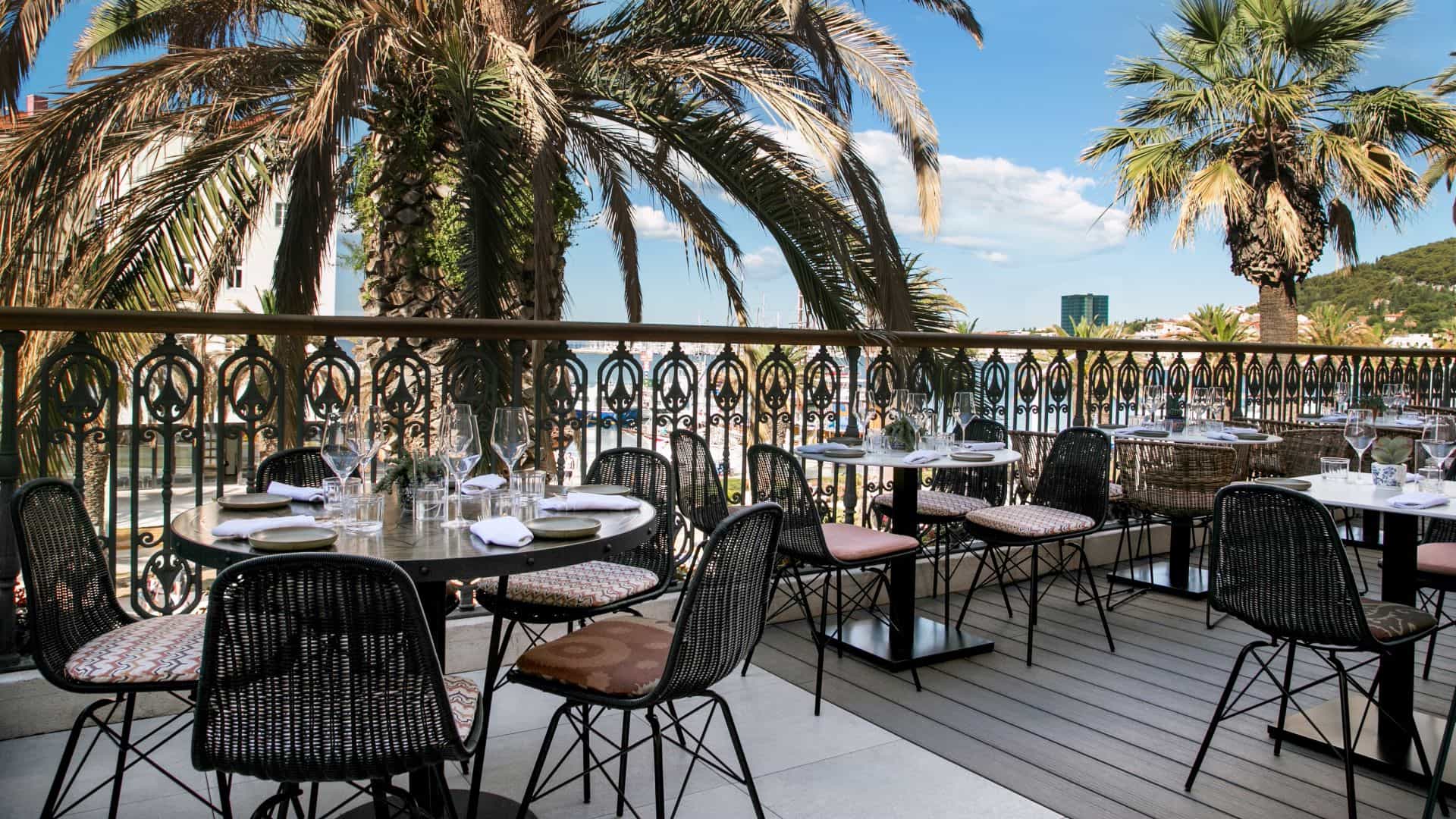 Terrace restaurant ZOI in Split